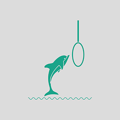 Image showing Jump dolphin icon