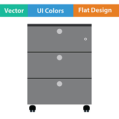 Image showing Office cabinet icon