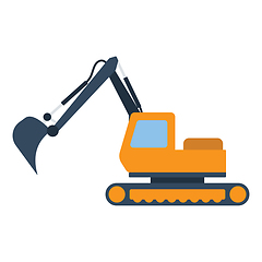 Image showing Icon of construction excavator