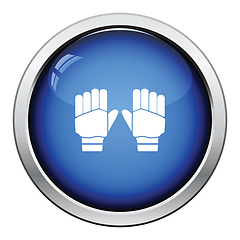 Image showing Pair of cricket gloves icon