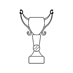 Image showing Baseball cup icon