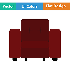 Image showing Home armchair icon