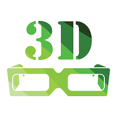 Image showing 3d goggle icon