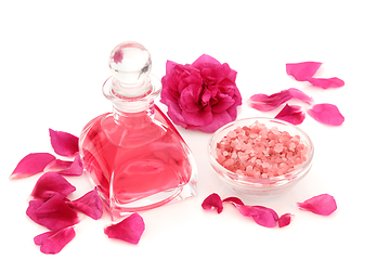 Image showing Rosewater and Himalayan Exfoliation Salt Treatment