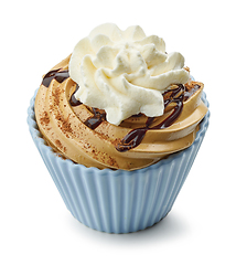 Image showing whipped caramel and coffee dessert