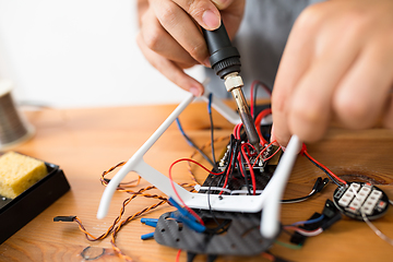 Image showing Welding component on flying drone