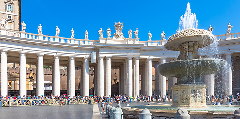 Image showing Mass-tourism waiting for entry