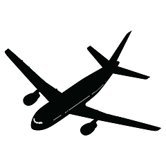 Image showing Airplane silhouette