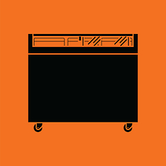 Image showing Supermarket mobile freezer icon