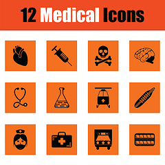 Image showing Medical icon set