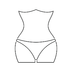 Image showing Icon of Slim waist 