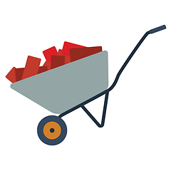Image showing Icon of construction cart 