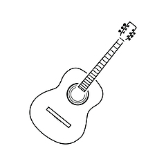 Image showing Acoustic guitar icon