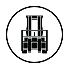 Image showing Warehouse forklift icon