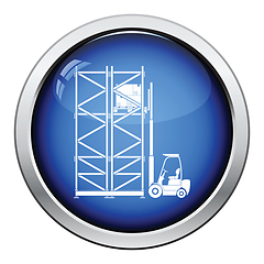 Image showing Warehouse forklift icon