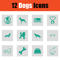 Image showing Dogs icon set