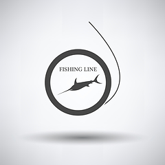Image showing Icon of fishing line