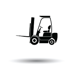 Image showing Warehouse forklift icon