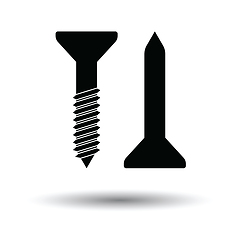 Image showing Icon of screw and nail