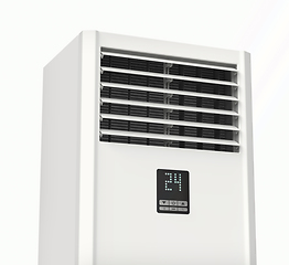 Image showing Close up of floor standing air conditioner