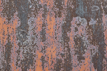 Image showing Rusting metal surface