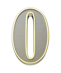 Image showing Golden number 0