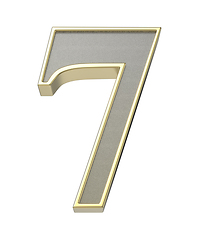 Image showing Golden number 7