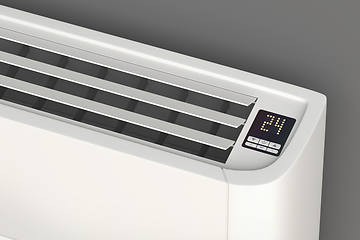 Image showing Close up of floor mounted air conditioner
