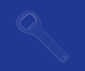 Image showing 3D model of bottle opener