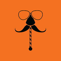 Image showing Glasses and mustache icon