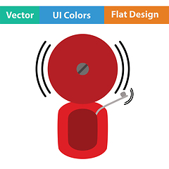 Image showing Fire alarm icon