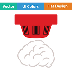 Image showing Smoke sensor icon