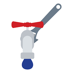 Image showing Icon of wrench and faucet