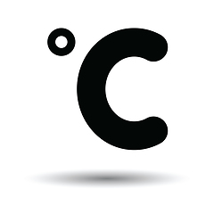 Image showing Celsius degree icon