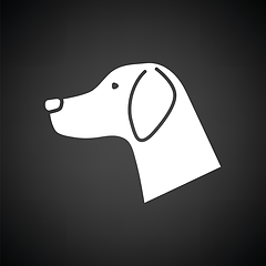 Image showing Dog head icon