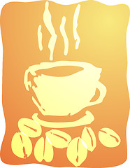 Image showing Cup of coffee illustration