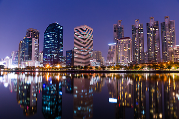 Image showing Bangkok city at night