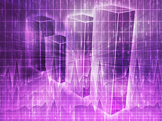 Image showing Spreadsheet business charts