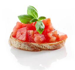 Image showing bruschetta with tomato