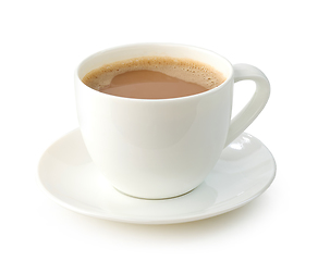 Image showing cup of coffee with milk