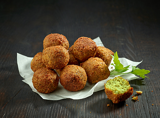 Image showing fried falafel balls