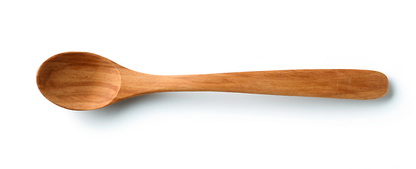 Image showing new empty wooden spoon