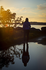 Image showing Silhouette Girl