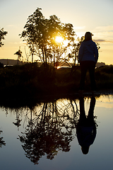 Image showing Silhouette Girl