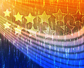 Image showing Stars and stripes