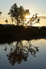 Image showing Silhouette Girl