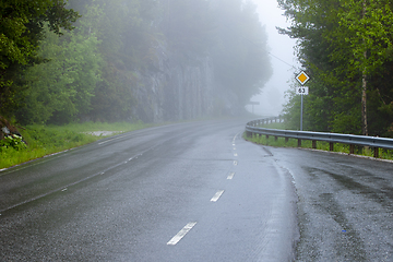 Image showing Foggy Road