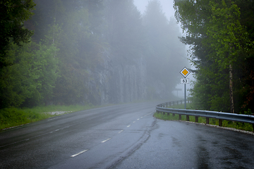 Image showing Foggy Road