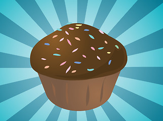 Image showing Cupcake illustration