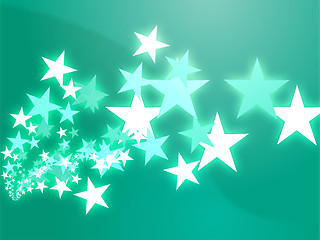 Image showing Flying stars illustration